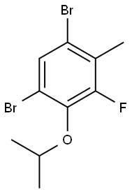 1,5-Dibromo-3-fluoro-2-isopropoxy-4-methylbenzene Structure