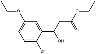 Ethyl 3-(2-bromo-5-ethoxyphenyl)-3-hydroxypropanoate Structure