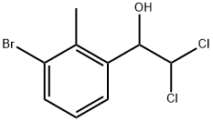 1-(3-Bromo-2-methylphenyl)-2,2-dichloroethanol Structure