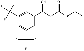 Ethyl 3-(3,5-bis(trifluoromethyl)phenyl)-3-hydroxypropanoate Structure