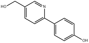 4-(5-(Hydroxymethyl)pyridin-2-yl)phenol Structure