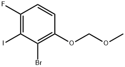 2-Bromo-4-fluoro-3-iodo-1-(methoxymethoxy)benzene 구조식 이미지