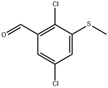 2,5-Dichloro-3-(methylthio)benzaldehyde Structure
