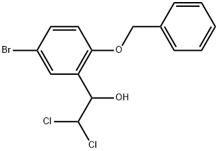 1-(2-(Benzyloxy)-5-bromophenyl)-2,2-dichloroethanol 구조식 이미지