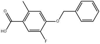 4-(Benzyloxy)-5-fluoro-2-methylbenzoic acid Structure