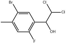 1-(5-Bromo-2-fluoro-4-methylphenyl)-2,2-dichloroethanol 구조식 이미지