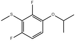 (2,6-Difluoro-3-isopropoxyphenyl)(methyl)sulfane Structure