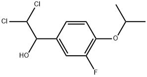 2,2-Dichloro-1-(3-fluoro-4-isopropoxyphenyl)ethanol Structure