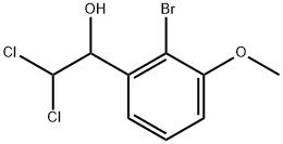 1-(2-Bromo-3-methoxyphenyl)-2,2-dichloroethanol 구조식 이미지