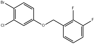 1-((4-Bromo-3-chlorophenoxy)methyl)-2,3-difluorobenzene Structure