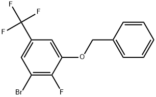 1-(Benzyloxy)-3-bromo-2-fluoro-5-(trifluoromethyl)benzene Structure