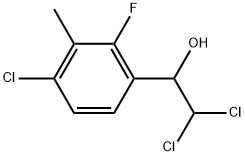 2,2-Dichloro-1-(4-chloro-2-fluoro-3-methylphenyl)ethanol Structure