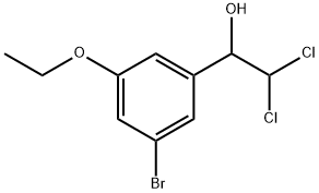 1-(3-Bromo-5-ethoxyphenyl)-2,2-dichloroethanol 구조식 이미지