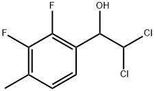 2,2-Dichloro-1-(2,3-difluoro-4-methylphenyl)ethanol Structure