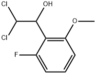 2,2-Dichloro-1-(2-fluoro-6-methoxyphenyl)ethanol Structure