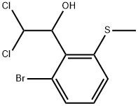 1-(2-Bromo-6-(methylthio)phenyl)-2,2-dichloroethanol Structure