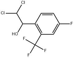 2,2-Dichloro-1-(4-fluoro-2-(trifluoromethyl)phenyl)ethanol Structure