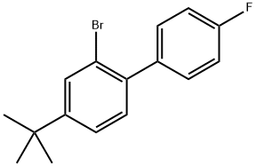 2-Bromo-4-(tert-butyl)-4'-fluoro-1,1'-biphenyl Structure