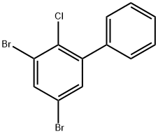 3,5-Dibromo-2-chloro-1,1'-biphenyl Structure