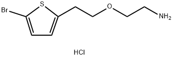 Ethanamine, 2-[2-(5-bromo-2-thienyl)ethoxy]-, hydrochloride (1:1) Structure