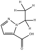 1-Ethyl-1H-pyrazole-5-carboxylic acid-d5 Structure