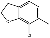 7-chloro-6-methyl-2,3-dihydrobenzofuran 구조식 이미지