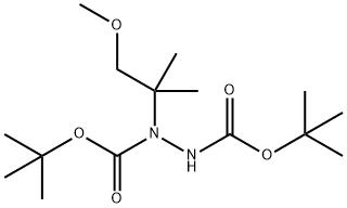 Di-tert-butyl 1-(1-methoxy-2-methylpropan-2-yl)hydrazine-1,2-dicarboxylate Structure