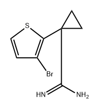 1-(3-bromo-2-thienyl)cyclopropanecarboxamidine Structure