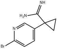 1-(6-bromo-3-pyridyl)cyclopropanecarboxamidine Structure