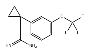 1-[3-(trifluoromethoxy)phenyl]cyclopropanecarboxamidine 구조식 이미지