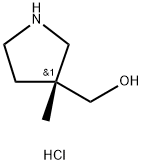 (R)-(3-Methyl-pyrrolidin-3-yl)-methanol hydrochloride Structure