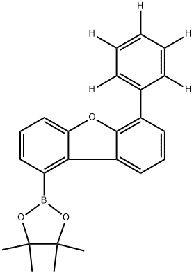 Dibenzofuran, 6-(phenyl-2,3,4,5,6-d5)-1-(4,4,5,5-tetramethyl-1,3,2-dioxaborolan-2-yl)- Structure