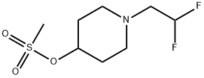 1-(2,2-Difluoroethyl)-4-piperidinol 4-methanesulfonate Structure