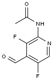 N-(3,5-Difluoro-4-formylpyridin-2-yl)acetamide 구조식 이미지