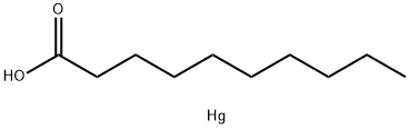 Decanoic acid, mercury(2+) salt (2:1) Structure
