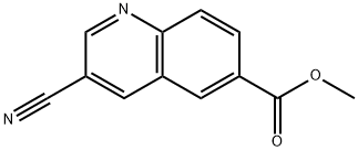 methyl 3-cyanoquinoline-6-carboxylate Structure