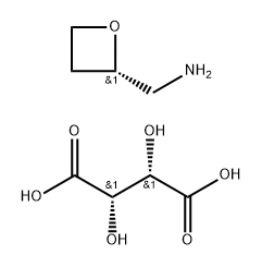 (S) - oxyheterocyclobutane-2-methylamine tartrate 구조식 이미지