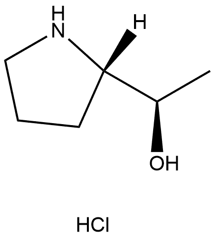 2-Pyrrolidinemethanol, α-methyl-, hydrochloride (1:1), (αR,2S)-rel- Structure