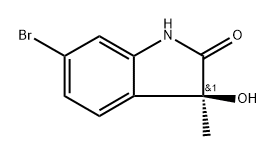 (S)-6-Bromo-3-hydroxy-3-methylindolin-2-one Structure