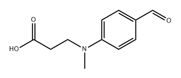 β-Alanine, N-(4-formylphenyl)-N-methyl- Structure