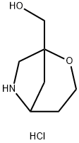 {2-oxa-6-azabicyclo[3.2.1]octan-1-yl}methanol
hydrochloride Structure