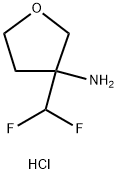 3-(difluoromethyl)oxolan-3-amine hydrochloride Structure