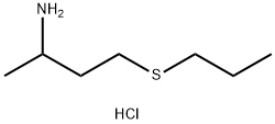 4-(propylsulfanyl)butan-2-amine hydrochloride Structure