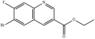 ethyl 6-bromo-7-fluoroquinoline-3-carboxylate Structure