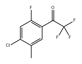 1-(4-Chloro-2-fluoro-5-methylphenyl)-2,2,2-trifluoroethanone Structure