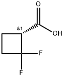 (R)-2,2-Difluoro-cyclobutanecarboxylic acid Structure