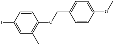 4-Iodo-1-[(4-methoxyphenyl)methoxy]-2-methylbenzene Structure