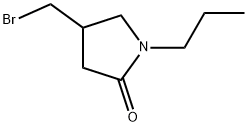 4-(bromomethyl)-1-propylpyrrolidin-2-one Structure