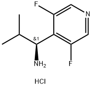 (1S)-1-(3,5-DIFLUOROPYRIDIN-4-YL)-2-METHYLPROPAN-1-AMINE DIHYDROCHLORIDE Structure