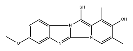 OMEPRAZOLE IMP. F (EP): 2,12-DIHYDRO-1,3-DIMETHYL-8-METHOXY-12-THIOXOBENZO[4,5]PYRIDO[1,2-C]IMIDAZO[1,2-A]IMIDAZOL-2-ONE MM STANDARD Structure